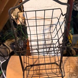 Black Metal Wire Basket